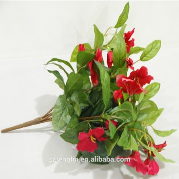 16" Tall Silk Flower Christmas Home Decor Artificial Azalea Flower Bush Silk Flower Arrangement