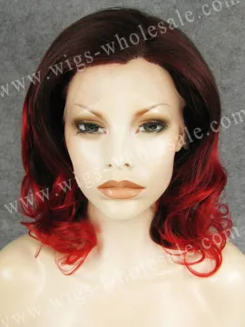 synthetic braiding hair two tone red front front two tone wig