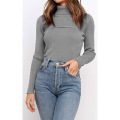 Women`s Long Sleeve Turtleneck Knit Sweater