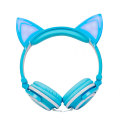 Macaron glow headphones with cat ears