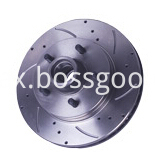 drilled and slotted brake rotor