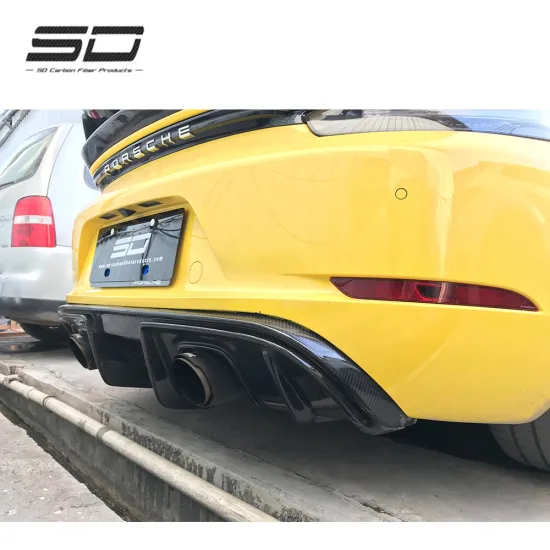 Dry Carbon Fiber Body Kit with Rear Diffuser and Exhaust Tip for Porsche 718 Cayman/Boxster