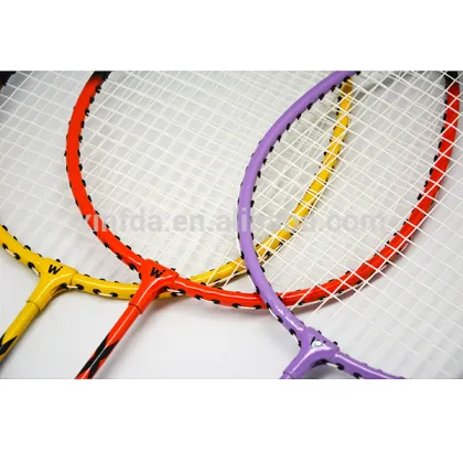 Hot sales high quality colorful printing lining badminton racket steel racket