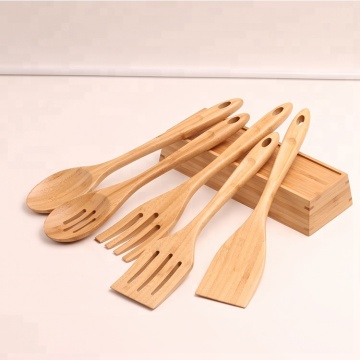 Natural custom bamboo fiber spoon for cooking