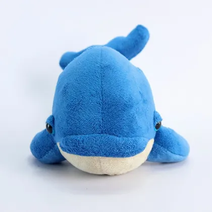 Top quality plush toy factory wholesale lovely stuffed blue whale plush toy