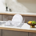 kitchen chrome plated metal dish drying rack