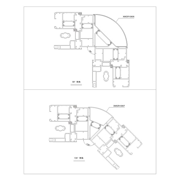 Aluminum XMGR108 Insulated Window Yarn One Assembly Structure