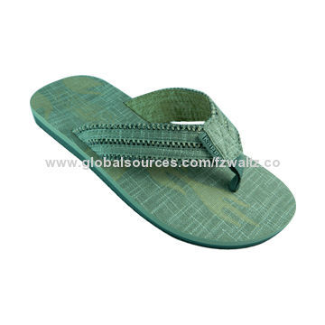 Fashionable Men's Casual Slipper with Woven Upper, Woven Lining, EVA Insole and Outsole, Comfortable