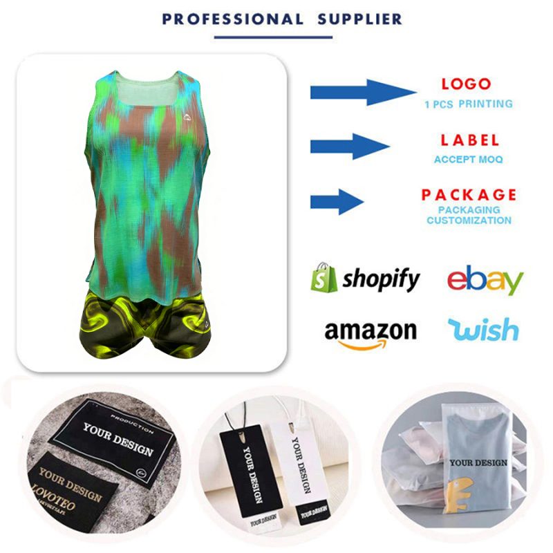 Digital Printing Running Vest Quick Dry Sports Vest Marathon Training Vest
