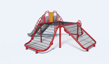 kids rope exercise equipment with stainless slide