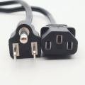 US Standard 3 Pin AC Power Cord Cable