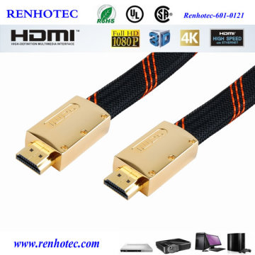 AVI to HDMI Cable Flat HDMI Cable with Metal Shell