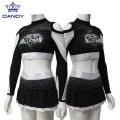 Unyanzvi rhinestone cheerleading yunifomu