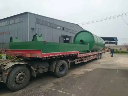 waste rubber pyrolysis  oil output pyrolysis machines