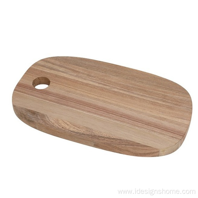 Round Solid Wood Serving Tray for Home Decroation