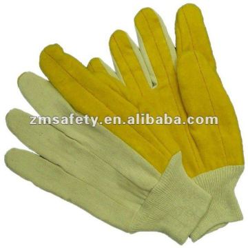 Cotton working hotmill glove for glass industry