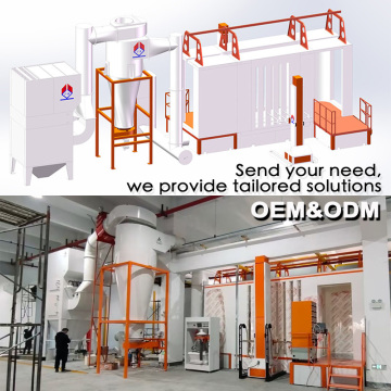 Compact Open-Face Powder Coating Booth for Metals