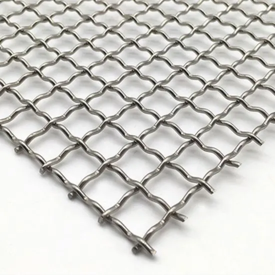 Coarse to Fine 304 Stainless Steel Crimped Sieving Woven Wire Mesh for Heavy Duty Mining Vibrating Screens