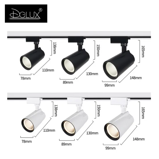 DGLUX High Efficiency Adjustable Track Lights