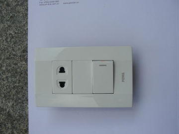 1 gang 2 pin socket