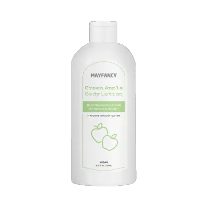 skincare natural body lotion with green apple fragrance