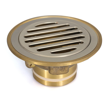 Inserto piastrelle per capelli anti-odor in vinile da 50 mm per scarico della doccia per bagno: trappola per rifiuti per pavimenti in ottone