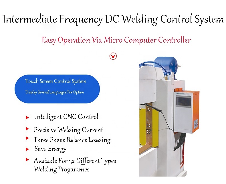 80KVA Pneumatic Intermediate Frequency Spot Welding Machine for Steel Wire Hardware