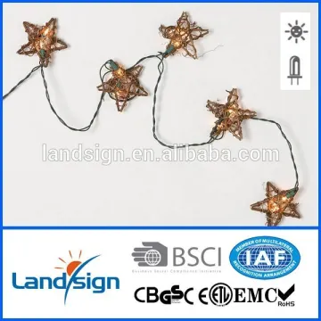 solar rattan star lights