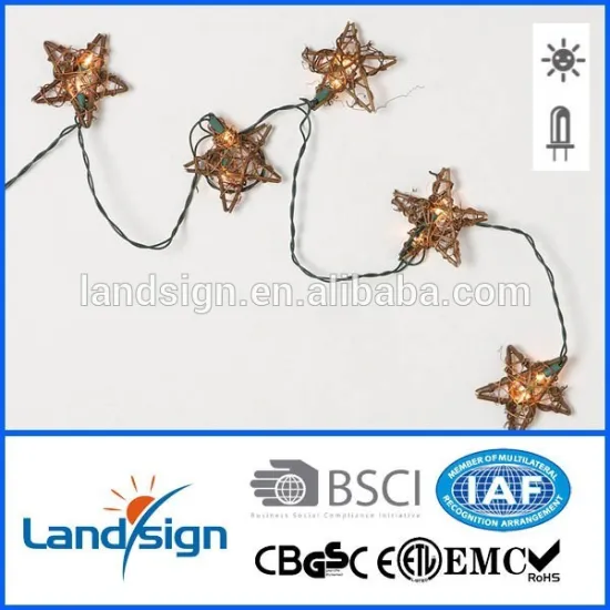 solar rattan star lights