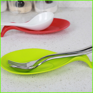 Soft Soup Spoon Rest Kitchen Silicone Spoon Holder