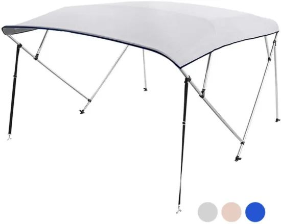 Durable Marine Grade Canvas Bimini Top Replacement Cover - No Frame