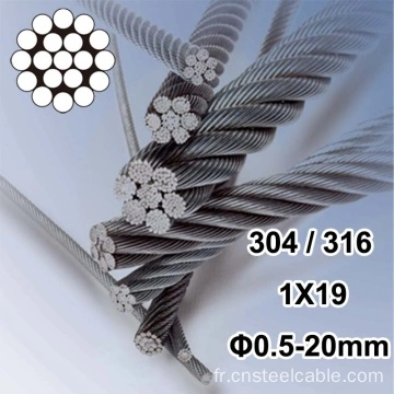 La corde en acier inoxydable 304 net filet de sécurité - Chine Wire Rope  Net, maille filet métallique