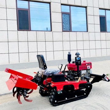 crawler tractor with front shovel