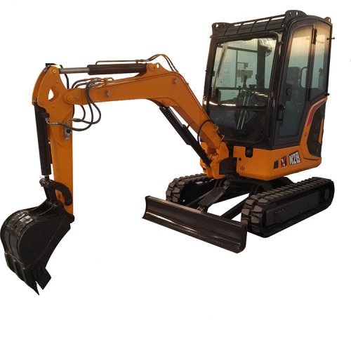 Cabina cerrada Mini Excavador con Boom Swing Rhino XN28