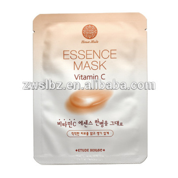face mask plastic bag facial mask bag/three side sealing bag/custom printed heat seal plastic bag