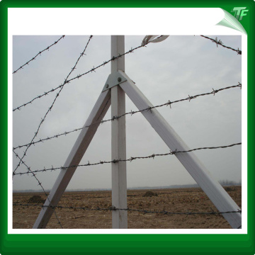 Galvanized straight line razor wire