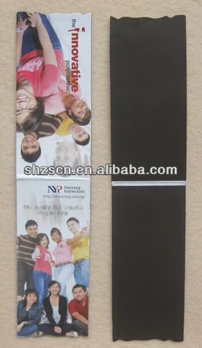 Compare Advertising folding magnetic bookmark