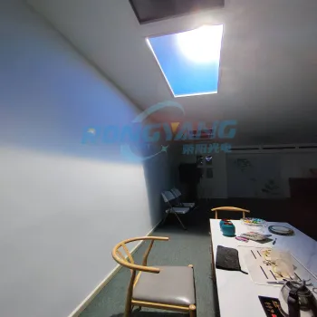 Smart WiFi LED Ceiling Light: Recessed 90 Degree Panel with Circadian Blue Sky Effect