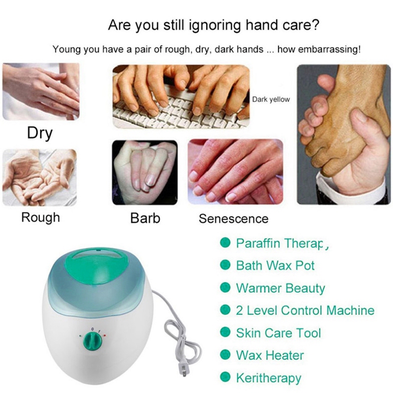 Wax Machine Paraffin Therapy Bath Waxing Pot Warmer Beauty Salon Equipment Spa 150W for Hands and Feet Body Wax Hair Removal EU
