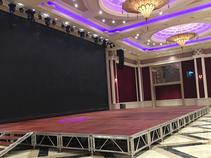 Aluminum Made Plug-in Stage