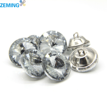 Bekalan Kilang Telus Rhinestone Crystal Crystal Round Upholstery Butang untuk Jahit Sofa Bed