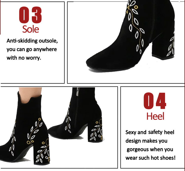 chunky heel ankle boots