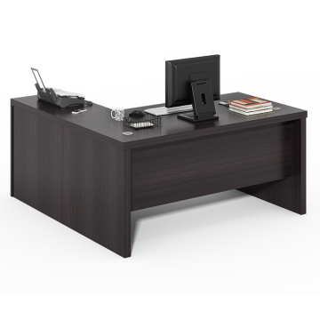 Custom High-end Wooden Office Furniture: Modern Ergonomic L-shaped Luxury Executive Desk