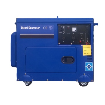 Portable On-Wheels Super Silent Small Single Phase Diesel Generator 7kVA-15kVA 12V DC for Welding
