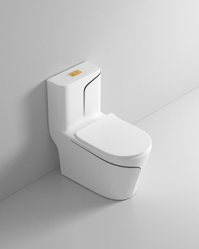 One Piece Siphonic Flushing Floor-Mounted Colored Bathroom Toilet Bowl
