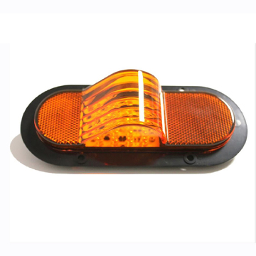 6 Inch Oval LED Marker and Turn Signal Light with Rubber Mount
