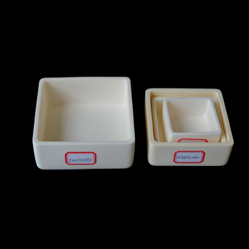 Wysoka czystość 99% AL2O3 Alumina ceramiczny prostokątny tygiel do topnienia złotego srebra