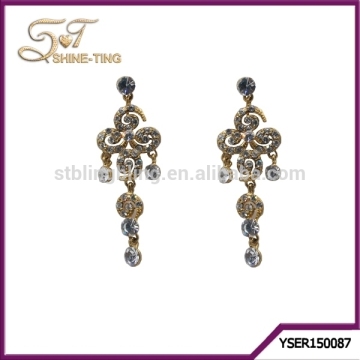 Yiwu wholesale new designed exaggerated crystal earring