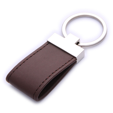 Promotion Rectangle PU Leather Keychain (BK20917)