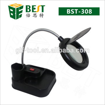 BEST-308 laboratory magnifier lamp with LED light